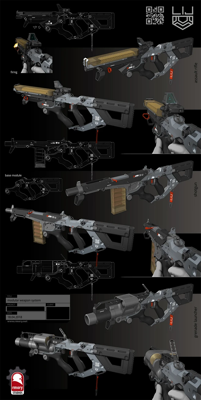 Modular Weapon System - rmory studios-花瓣网