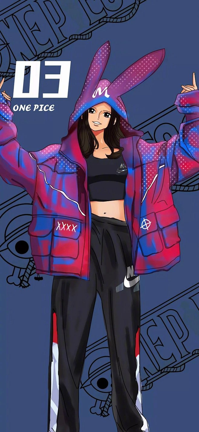 海贼王现代装罗宾