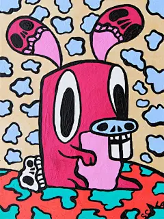 【artwork】#插画# #灵感的诞生#

灵感 | 水墨插画配色大胆有趣，看似充满童心的画实则反应Vincent 内心深处的想法和畏惧。

by：Vincent Scala
portfolios.sva.edu/gallery
...展开全文c