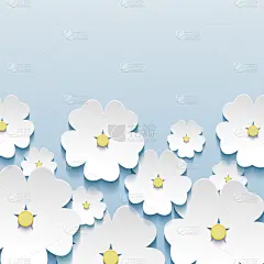 与 3d 花樱花漂亮时尚的贺卡