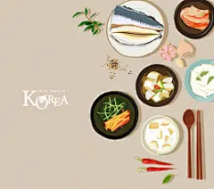 餐饮美食 三文鱼 日本豆腐 插画设计 美食插画设计