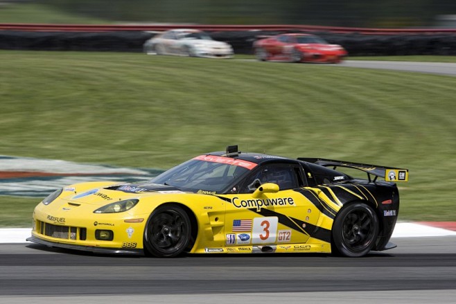 雪佛兰Corvette赛车比赛高清图片