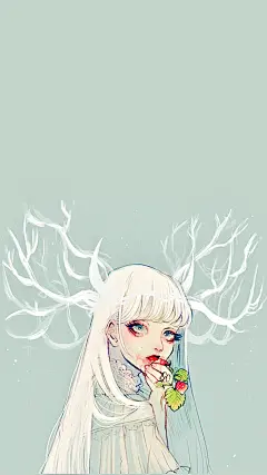 「卡通手机壁纸。少女原宿。插画设计。高清动漫。日系韩系。背景锁屏。搞怪欧美。平铺素材。」❤️