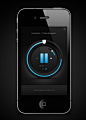 iPhone音乐播放器UI界面