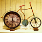 自行车 壁挂时钟 