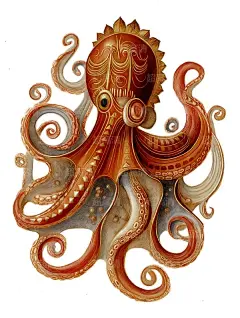 章鱼61海洋生物，海鲜美食