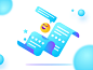 Feedback illustration ui paper rating happy emoji feedback illustration gradient