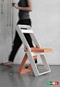 【创意】波兰设计师Pawel Kochanski带来的折叠座椅_创意吧_百度贴吧