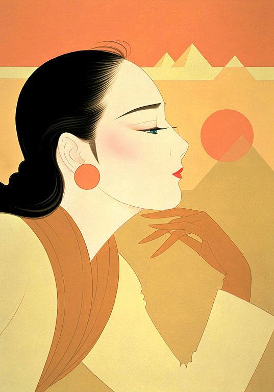 鹤田一郎版画《美人绘》作品赏 365知识...