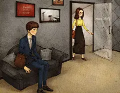 【AEPPOL的温暖小清新风格生活场景手绘插画】