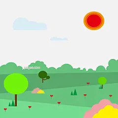 可爱的春天的风景图片大小2000x2000px 图片尺寸109.64 KB 来自PNG搜索网 pngss.com 免费免扣png素材下载！爱情#背景#壁纸#春季#花卉#花卉背景#景观#卡通#可爱#平面#平面设计。#设计#树木#