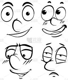 不同表情的人脸