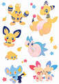 Electric Pokemon Stickers
