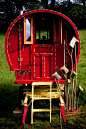 Is this glamping? Inspired Camping in a Gypsy Caravan - click the image for more.