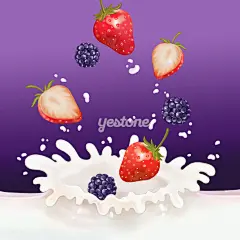 韩国插画_插画_美食_食品_水果_蔬菜_Yestone邑石网_高品质的版权图片及商业正版图片素材提供商