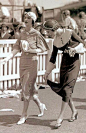 Ascot Racecourse, June 1932, Margaret Whingham and friend