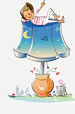 台灯免抠素材_新图网 https://ixintu.com 创意 卡通 手绘