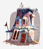 手绘小房子高清素材 别墅 卡通房子 小房子 房子插画 童话 免抠png 设计图片 免费下载