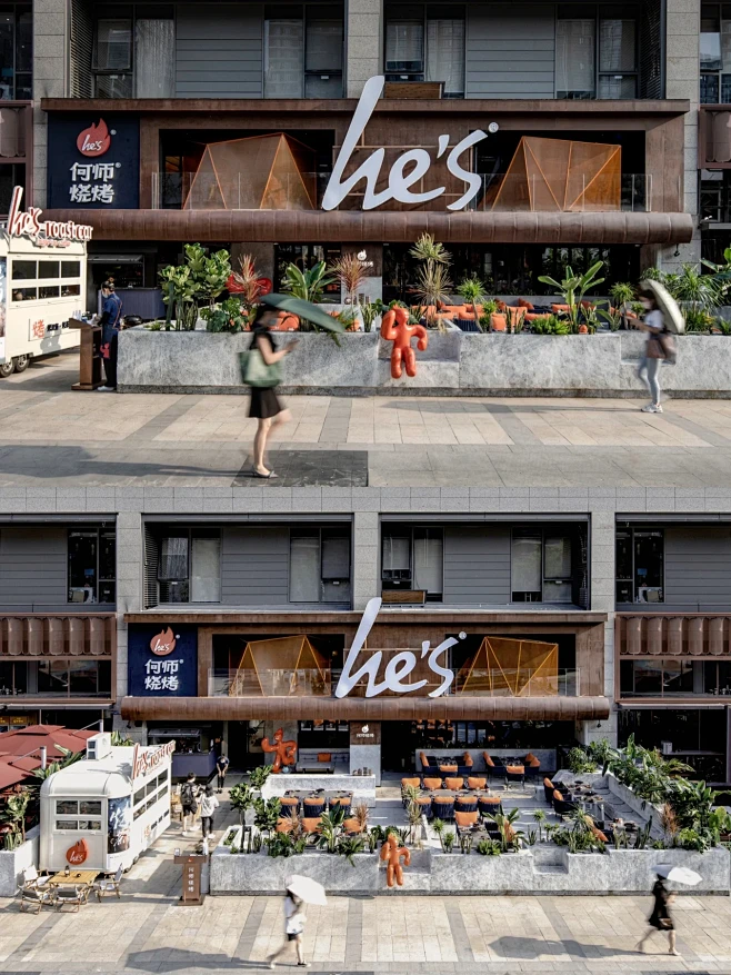 商业设计｜巧妙运用外摆区！打造店铺黄金地带