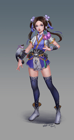 蓝の染采集到CG