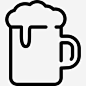 瓶啤酒图标 https://88ICON.com 饮料 食品 杯 啤酒杯 啤酒