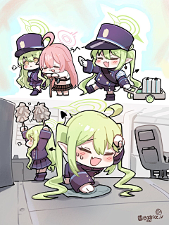 星铁花火采集到蔚蓝档案
