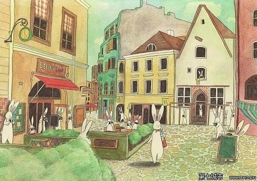 韩国插画家Lapinfee的小兔子