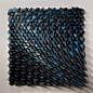 Spiked Sculptures by Matthew Shlian Create Angular Geometry from Folded Paper : Paper engineer Matthew Shlian (previously here and here) combines intricate geometric tessellations with exact folds and creases to form bas-relief sculptures. Shlian has been