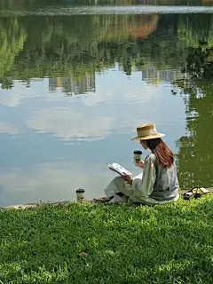 秋天最浪漫的事，是在湖边浪费时间_2_大白的姐姐_来自小红书网页版