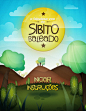 O Fabuloso Vôo do Sibito Baleado : Flash game illustrations for educational game named "O Fabuloso Voo do Sibito Baleado". Its all about a little bird that flies away from his nest to face the challenges of life. It was designed for children aro
