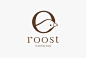 日本的设计往往给人一种简约清新的美。
hair salon "roost"  logo设计丨作者：藤田雅臣（Masaomi Fujita）
@微博设计美学