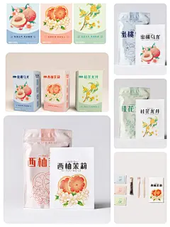 每日茶·花果茶系列包装插画 - 小红书
