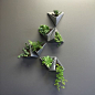 Tessellations  //  Modern Wall Planter // Set of 5 by MethodMfg on Etsy https://www.etsy.com/listing/249010340/tessellations-modern-wall-planter-set-of: 