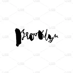 文字,干的,布鲁克林,极简构图,壁纸刷,轮廓,创造力,纽约,绘制,设计
