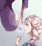 [ROTG] JackFrost x Elsa [Frozen] by lehannaa