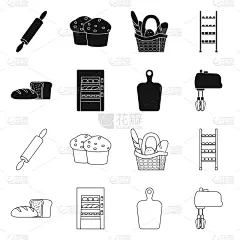 分离着色,自然,面包店,品牌名称,一个物体,商务,篮子,咖啡,多样,蛋糕