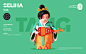 3D art toy c4d Character china cinema4d Fun ILLUSTRATION  motion graphic 公仔