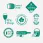 葡萄酒创意标图标高清素材 图形 图标 标志图标 标签 简约 红酒 葡萄 设计 免抠png 设计图片 免费下载