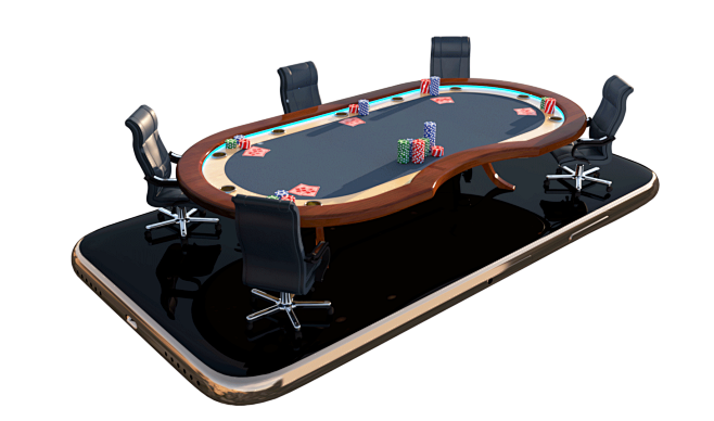 Poker 3D Table With ...