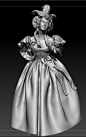 Girl. 1830s fashion., Marianna Yakimova : For inspiration I used costumes of 1830's fashion. My aim was to get more into marvelous designer and not to lose an overall image by using a lot of small details. I tried to make as simple, yet as refined forms i