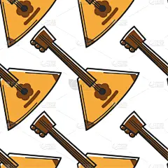 俄罗斯,巴拉莱卡琴,乐器,形状,三角形,木制,传统,永远,重复,探险