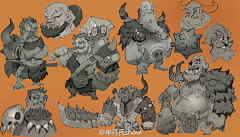 ASUKA_R采集到y_原画设定_monster