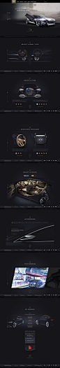 Unique Web Design, Hyundai Genesis (736 x 4503) #web#