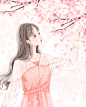 待到樱花烂漫时_remember___插画师作品_涂鸦王国gracg.com