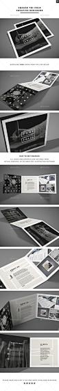 Square Tri-fold Creative Brochure Template <a class="pintag searchlink" data-query="%23printdesign" data-type="hashtag" href="/search/?q=%23printdesign&rs=hashtag" rel="nofollow" title="#printd