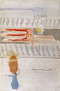 Sacrifice
艺术家：罗斯科
年份：1946
材质：Watercolor, gouache, and India ink on paper
尺寸：100.2 x 65.8 CM