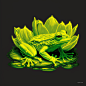 AI绘画_Prompts_Taymay776_a_frog_on_a_lilly_pad_neon_yellow_2a8312fe-5314-4306-8744-98c32f33d22c_xpanx.com