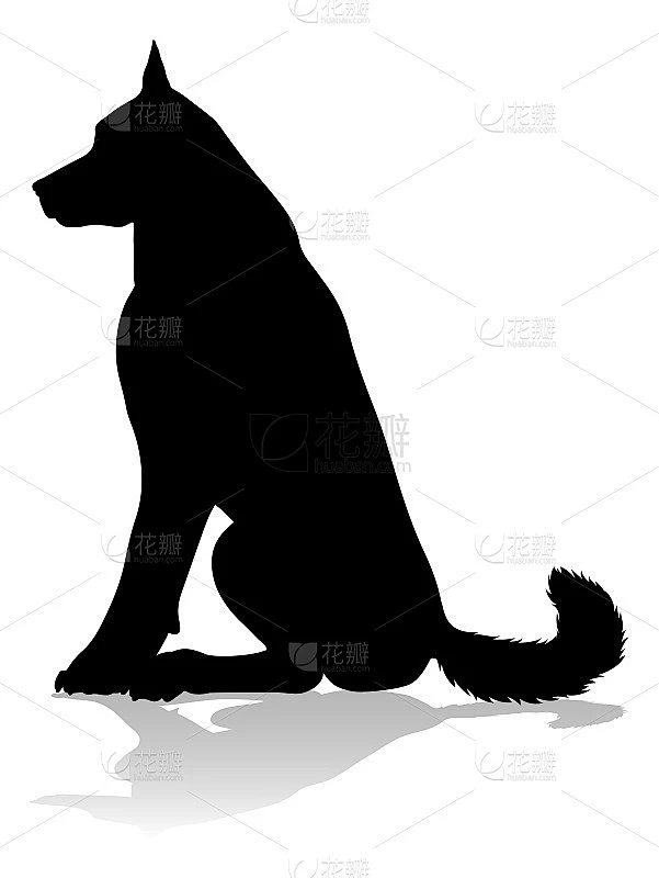 狗剪影宠物图片_狗图片素材-花瓣网
