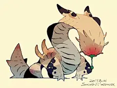 怪兽也可爱 | 日本插画师松浦 聖（Satoshi Matsuura）