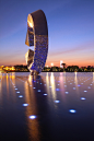 LED灯光------天津文化中心夜景-天奇灯光设计